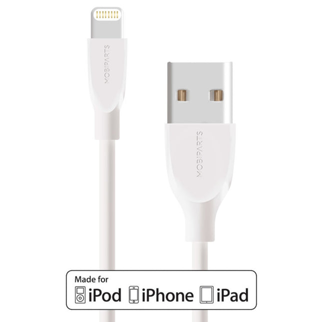 Mobiparts Apple Lightning naar USB Kabel wit