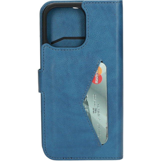 wallet case iphone 15 pro max blauw